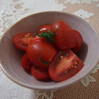 トマトのカンタン酢和え